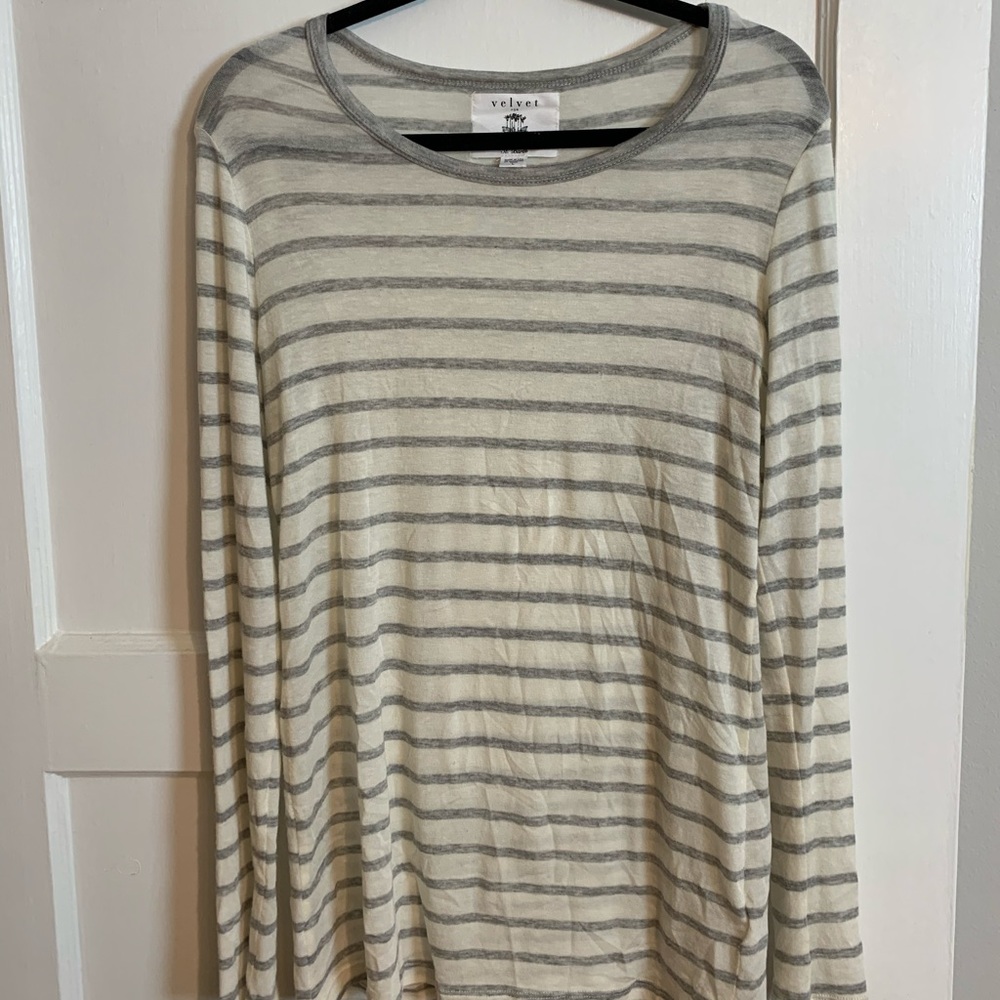 Velvet for Calypso-Long sleeve tissue tee